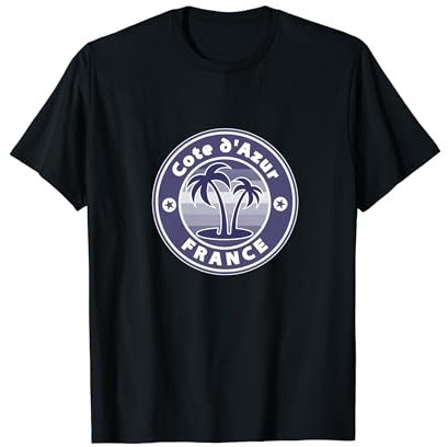 Cote d'Azur Frankreich Strand Palme Urlaub Surfer Fun Sonne T-Shirt