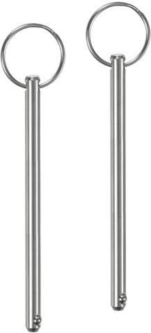 M METERXITY 2Pcs Goupilles à Dégagement Rapide, 6mm Diameter, 86mm Longueur d'Utilisation Goupille Supérieure Bimini, 100mm Longueur Totale Goupilles de Quincaillerie Acier Inoxydable 304