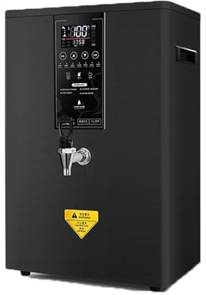 FJYAWEN Dispensador De Agua Caliente, Dispensador De Agua Caliente Instantáneo, Hervidor De Agua Comercial Automático con Filtro, Pantalla LCD, Hervidor De Agua Montado En La Pared con Pico,Black-60L