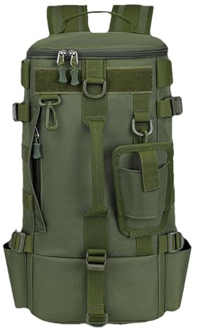 jamgeery Zaino da pesca, Zaino per attrezzatura, Borsa da pesca all'aperto con portacanne, Borsa da viaggio, borsa da pesca, borsa grande per pesca, campeggio, escursionismo