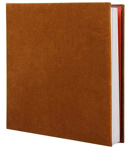 Asyduey Foto Album Selbstklebendes Sammel Album Samt Kunst DIY Erinnerungs Buch Dicke Seiten mit Schutz Folie Bilder Dauerhaft Speichern