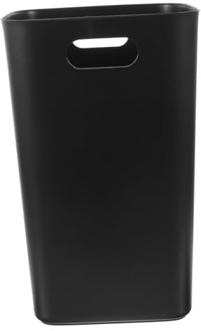 Alipis Poubelle Ménagère Noire sans Couvercle 30l en Plastique Cuisine | Grosse Ouverture, Résistante à Compression, Style Simple et Élégant, Usage Salon et Chambre