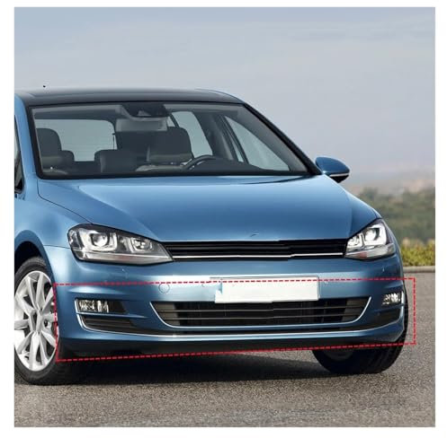 Frontspoiler Für VW Für Golf 7 7.5 MK7 Für TDI Für TSI 2013 2014-2018 2019 2020 Stoßstangendiffusor Spoilerschutz Schwarz Glänzend Frontstoßstangensplitterlippe Auto Frontstoßstange(for 7)