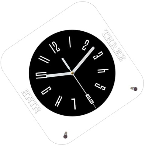 Stylish Wall Clock Battery Operated Contemporary Non-Ticking Timepiece For Kitchen Living Room Bedroom Decor Battery Operated Clocks