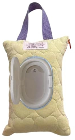 Wet Wipes Box - Quilted Travel Diaper Bag, Dispenser Function Bag, 2-Layer Wet Wipes Storage, Portable Organizer Design, Daily Hygiene Aid,