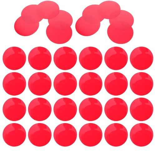 Films de Filtre Rouge pour Lampes LED, 50 Pièces en Pet | Correction de Couleur, du Scintillement, pour Projets DIY et Photographie