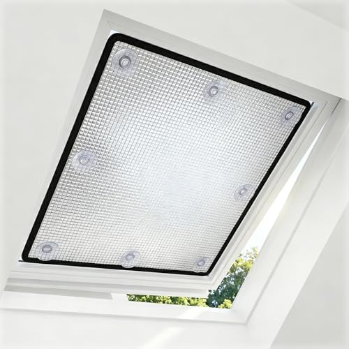 Vinilo Ventana Privacidad Opaca de Aluminio Doble, Película Aislante Térmico Anti UV Protector Solar para Hogar Oscurecimiento Total con Borde Negro Ojales Plata 90cm 95cm 100cm 105cm