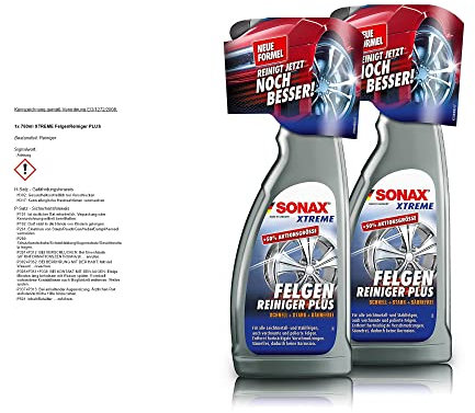 SONAX 2X 02304000 Xtreme FelgenReiniger Plus Säurefrei 750ml