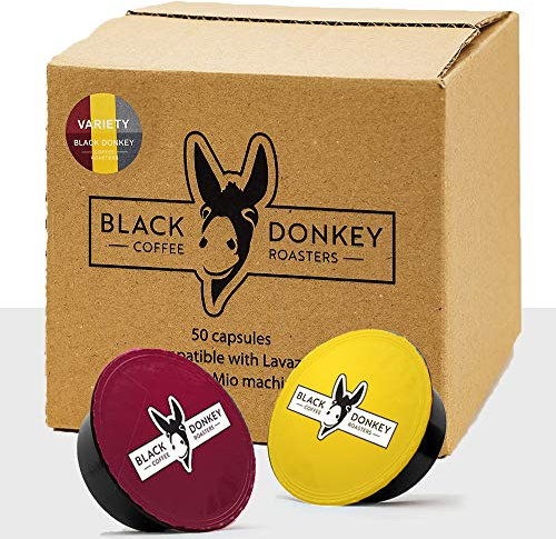 Black Donkey - 50 Capsules Compatible with Lavazza® A Modo Mio®* Machines | VARIETY PACK