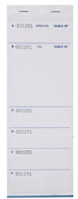 5 Blocs Commande Brasserie AUTOCOPIANT - DUPLI - 95X260