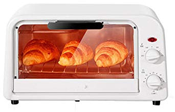 Multifunctional Mini Oven, Suitable For Making Dried Fruit, Cakes, Bread, 35.8 * 26.8 * 20.2cm, 2.6kg,White