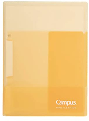 Kokuyo Campus Easy to Review Document Folder A4 Yellow Japan Import (FU-CE755Y)