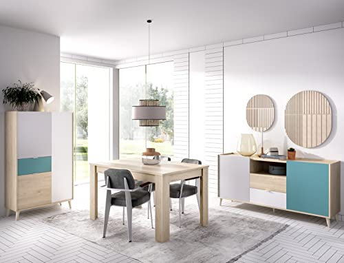 DEKIT GRUPO RIMOBEL Nova 3 Salón Comedor Completo, Melamina