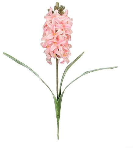Perfect Home Garden Wedding Decor with Artificial Hyazinthe Violet Flowers (Light Pink)