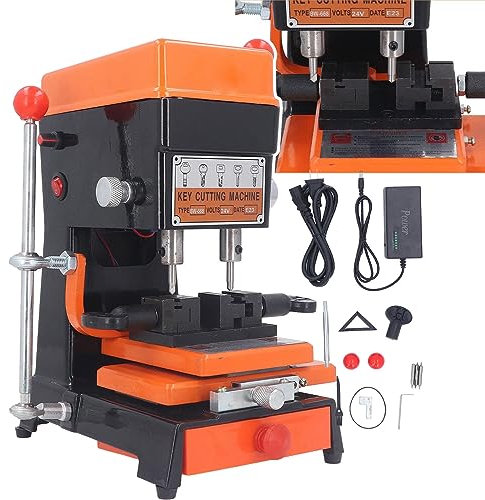 Professional Copy Duplicator Key Cutting Machine - 5 Duplicating Types - Easy to Operate - Vertical Copy Machine - Key Cutting Machine