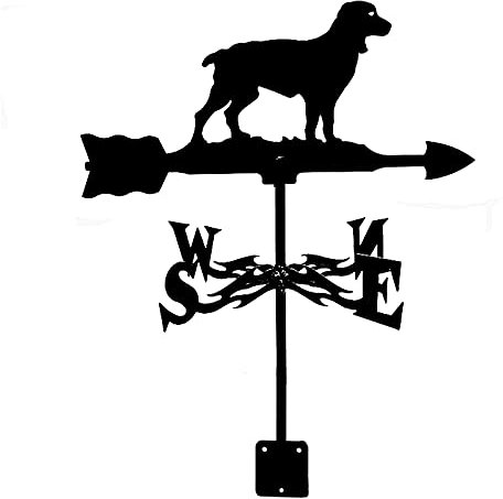 Wind-Schaufel Wetterfahne-Mit Tier Ornamental Wetterfahne-Metall Wetterfahne-Messwerkzeug Garten Yard Einfache Verwendung/Hund