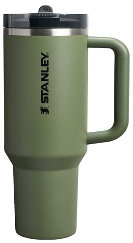 Stanley Quencher ProTour - Vaso con popote abatible con tapa a prueba de fugas, 40 onzas, popote y asa integrados, soporte para vasos compatible para viajes, vaso de acero inoxidable aislado, sin BPA,