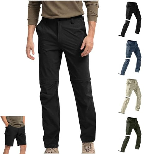 Generisch Cargohose Herren Sommer Freizeithose mit Gummizug Straight Leg Jeans Bequeme Stoffhose Leichte Sommerhose Männer Freizeit Cargohosen Regular Fit Chino Hose Cargo Hosen 01 Schwarz L
