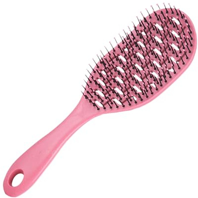 Cepillo de pelo para hombre, peine de estilo de pala, desenredante de masaje del cabelludo, cerdas antiestáticas, compacto para uso diario, viajes, gimnasio, dormitorio, hotel, 9.4 x 2.8