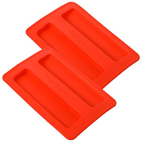 Guduling 2 Pcs Toaster Cover,Reusable Toaster Covers 2 Slice,Durability KitchenToasters Covers 2 Slice Wide Slot for Bread Maker,Sandwich Machine Part Accessories (Red)