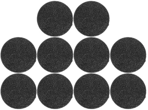 UKCOCO de Pulidor Eléctrico Exfoliante Lavable y Reemplazable Kit de 10 Piezas Piedra Esmeril Redonda Negra Adecuado para Eliminar Durezas y Callos para Pies