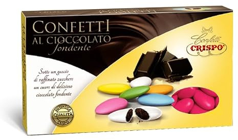 Confetti FUCSIA al Cioccolato Fondente Ricoperti da un Croccante Guscio di Zucchero per crispo 1kg