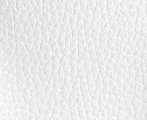 HAPPERS Polipiel para Tapizar 1 Metro con Ancho 140cm. Venta de Polipiel por Metros Luna Color Blanco