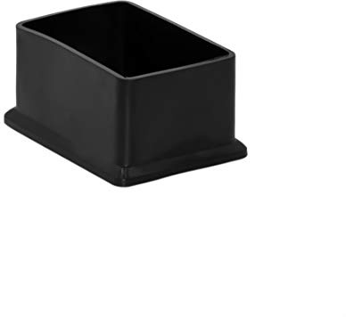 Flyshop 8Pcs Rectangle Chair Leg Caps Non-Marking Anti-Skid PVC Chair Leg Floor Protectors Furniture Table Covers 1-9/16 x 2-3/8, 40 x 60 mm