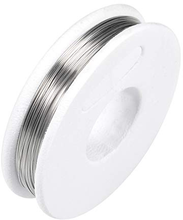 sourcing map Cable de resistencia de calentamiento de 0,25mm 30AWG 33 pies | nicromo, para elementos de calefacción