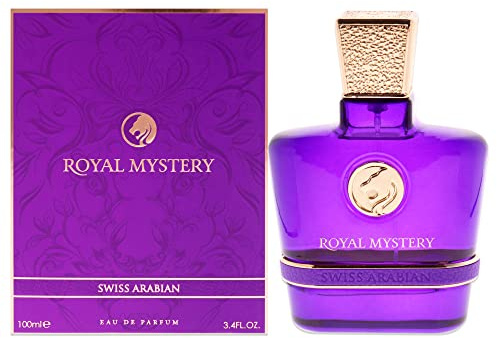Swiss Arabian Royal Mystery - Luxury Products From Dubai - Long Lasting, Addictive Personal EDP Spray Fragrance - Seductive Signature Aroma - 3.4 Oz