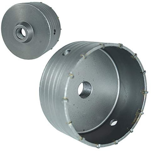 Fresa Carotatrice a Tazza Ø130 mm per Muro Calcestruzzo Cemento Pietra | Carotatrice per Trapano con Punte Diamantate | Foro Largo Pulito e Veloce | Fai da Te e Uso Professionale