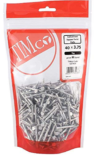 Spax Galvanised Twist Nails - 40mm x 3.75mm - 1Kg Bag