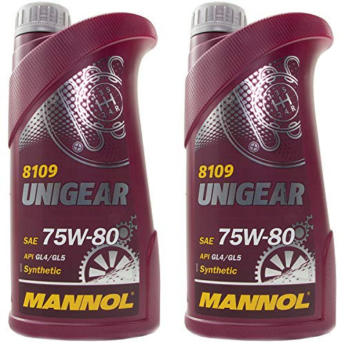 Getriebeöl Getriebe Öl MANNOL 75W-80 Unigear API GL-4/GL-5 2 X 1 Liter