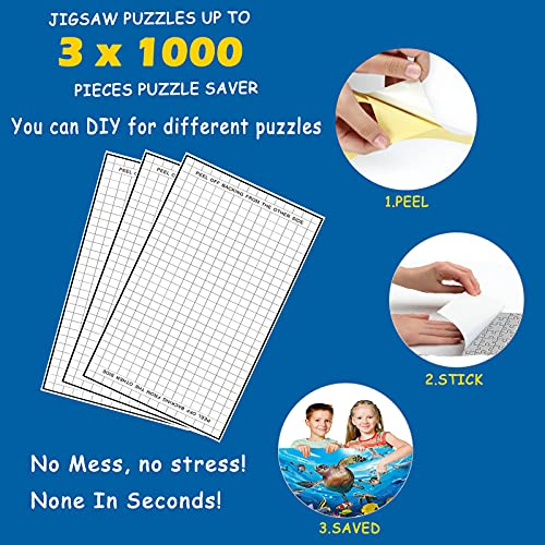 Fogli salva-puzzle, senza sporcare la colla del puzzle fatto in pochi secondi