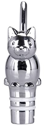 Operitacx Cat Wine Bottle Stopper Alloy Decorative Novelty Barware Tool for Wine Cat