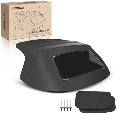 Frankberg Housse de capote souple pour cabriolet, noire 0010 | Compatible avec: Barchetta 183