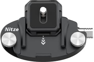 Nitze Camera Clip, Shoulder Strap Mount, Capture Clip with 4-side Mountable Arca Quick Release Plate for DSLR/Mirrorless, Action Camera - N58A