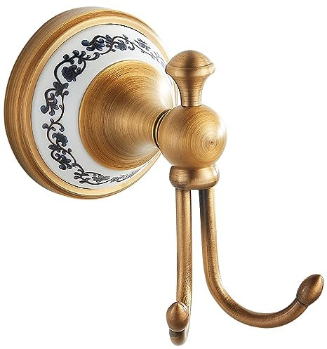 Ganchos de latón de Bronce Antiguo de la Toalla de baño, Accesorios montados en la Pared del Hardware del Cuarto de baño, diseño