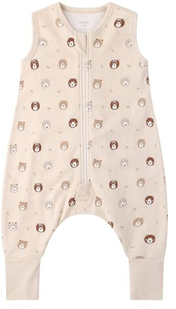 Owlivia 1.0 Tog Baby Schlafsack aus 100% Bio-Baumwolle mit Füßen - Ganzjähriger Komfort für Ihr Kleinkind
