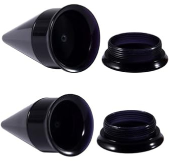 ANAZOZ 3mm-16mm Tunnel, Ohr Flesh Plug Acryl 2 Stück Dehnstäbe Tunnel Damen, Ohr-Stretching Ohrringe Schwarz