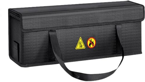 PengGengA E-Bike Akku Tasche Feuerfeste Explosionsgeschützte Tasche Lipo Safe Bag Groß Akku Sicherheitsbox für Lagerung, Ladung und Transport