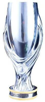 Housunzi Réplique du Trophée de la Super Coupe d'europe Trophées des Champions de Football Cadeaux Souvenirs de Collection pour Les Fans de Sport Décorations de Bureau pour Clubs de Football,32cm