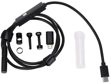 Bewinner HD Endoskopkamera 2 MP 1920P mit 8 einstellbaren LED-Leuchten, 7,9 mm IP67 wasserdichte Inspektionskamera für iOS und Android (3,3 Fuß)