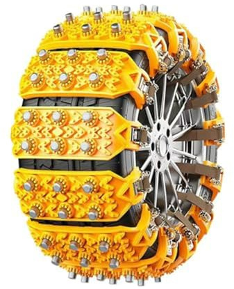 ZHSDMB Chaine Neige pour Audi Q7 Q3 Q5 Q8 SQ5 SUV, Chaînes à Neige, Chaînes d'hiver, Antidérapantes de Pneu en TPU + Alliage, réglables, Traction d'urgence Chaine,A-8PCS