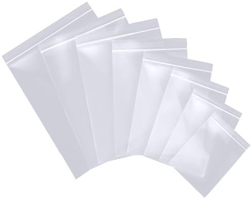 Gozmy Sacchetti di plastica richiudibili, trasparenti, 10 x 15 cm, 100 pezzi, autosigillanti