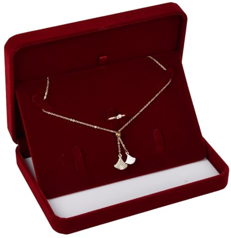 Wisebom Set di Gioielli in Velluto, Scatole Regalo per Gioielli Confezione Regalo Gioielli Set Box Scatola Regalo in Velluto per Gioielli Ciondolo Packaging Box