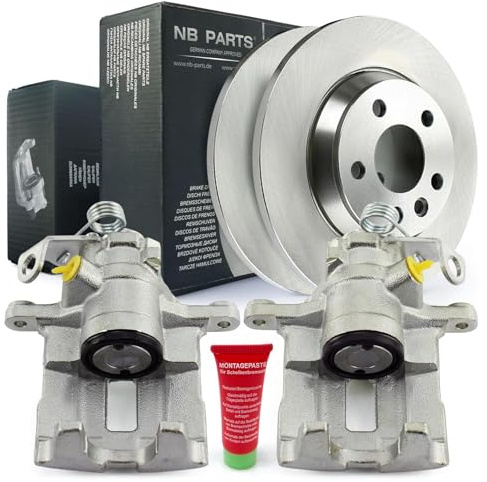 NB PARTS 2x Bremssättel Bremszangen + Bremsscheiben 294mm hinten passend für VW Transporter T4