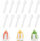 LIUCONGBD 500 Pack Mini Clear Plastic Spoons, 2.95/7.5cm Long Reusable Dessert Spoons, Heavy Duty Ice Cream Small Spoon for Pudding Mousse Party and Everyday Use