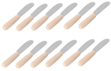DECORNIJIA 10 Pièces Lot de Couteaux à Beurre Inox Ergonomiques pour Cuisine et Pâtisserie Épandeurs et pour Fromage et Beurre à Usage Domestique