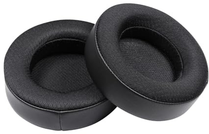 kwoifioy Cuscinetti auricolari ventilati in memory foam, resistenti al sudore, ricambio per cuffie da ufficio